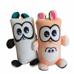 Dublusie dwustronna maskotka kangur panda zabawka sensoryczna