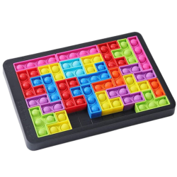 Tetris Pop It Puzzle 3w1 Sensoryczna Układanka