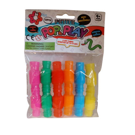 Mini Pop Tubes 6szt. - Rurki Sensoryczne SI