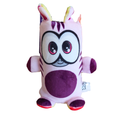 Dublusie dwustronna maskotka zebra żyrafa zabawka sensoryczna