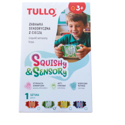 Zabawka sensoryczna z cieczą i brokatem