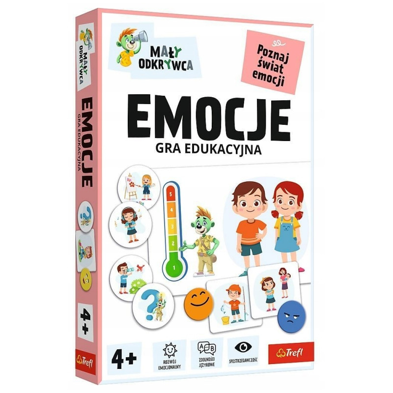 Gra edukacyjna emocje, mały odkrywca