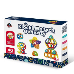 Klocki Geometryczne Szczotki 40 elementów