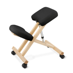 Klękosiad PURE czarny ergonomiczne krzesło do biurka