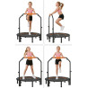 Trampolina fitness z uchwytem składana 102 cm | Si-iS