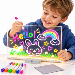 Podświetlana Tablica LED do Rysowania 30 × 20 cm