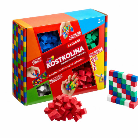Kostkolina 4 Kolory – Kreatywna Masa Sensoryczna
