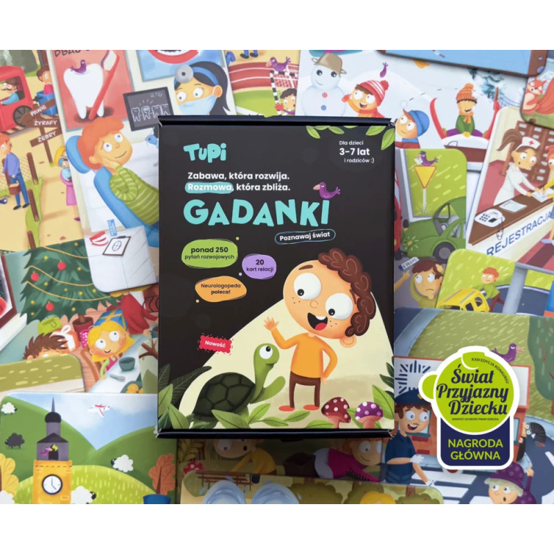 Gadanki Poznawaj Świat – 20 kart relacji dla dzieci Tupi