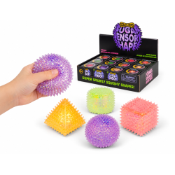 Gniotek sensoryczny Scrunchems Sugar Shapes z wypustkami 6 cm