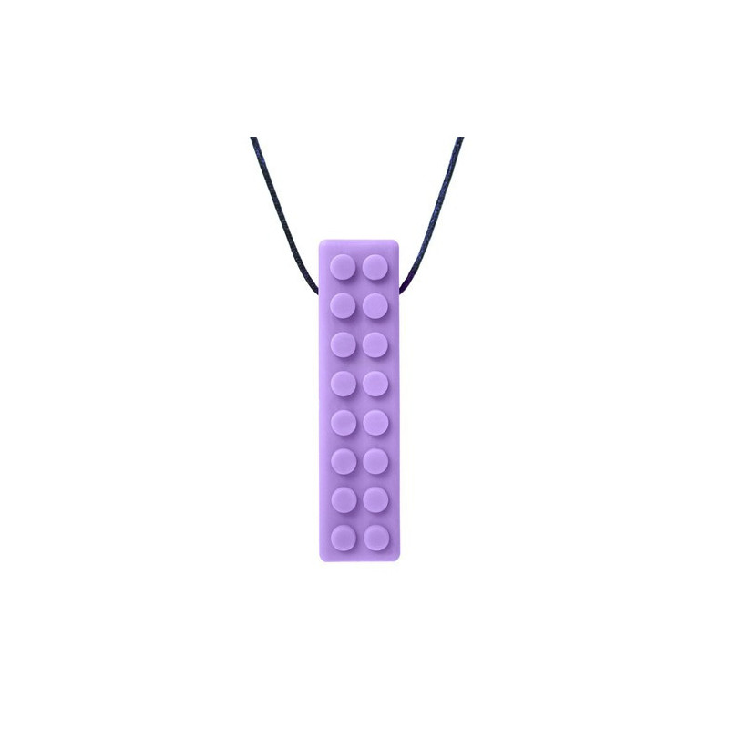 BRICK STICK - Gryzak, Naszyjnik w kształcie Klocka LEGO-zielony-twardy