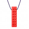 BRICK STICK - Gryzak, Naszyjnik w kształcie Klocka LEGO-rczarny-miękki