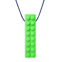 Gryzak / naszyjnik - Brick Stick Lego (jasny zielony, miękki)