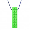 Gryzak / naszyjnik - Brick Stick Lego (jasny zielony, miękki)