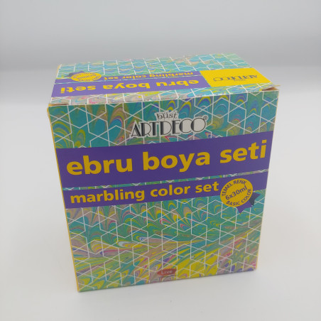 Zestaw farb marbling/ebru 6x30ml boya seti