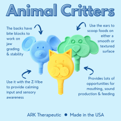 Końcówka masująca do wibratora logopedycznego Piesek twardy