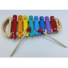 Tęczowe cymbałki, drewniane, instrument, cymbałki metalowe