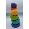 Miękka sensoryczna piramidka, zabawka edukacyjna