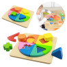 Drewniana układanka geometryczna puzzle Montessori