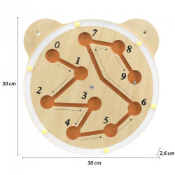 Drewniana Tablica Labirynt Certyfikat FSC Montessori